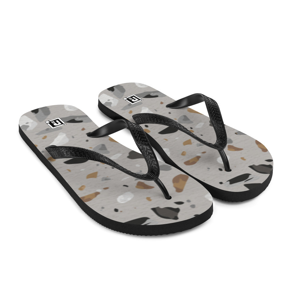 Men's Terrazzo Print Flip-Flops