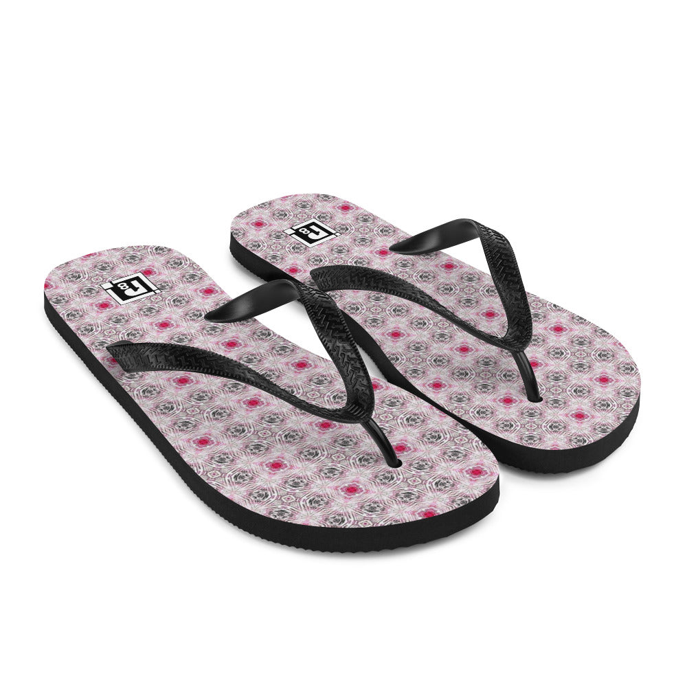 Women's Abstract Mosaic Flip Flops