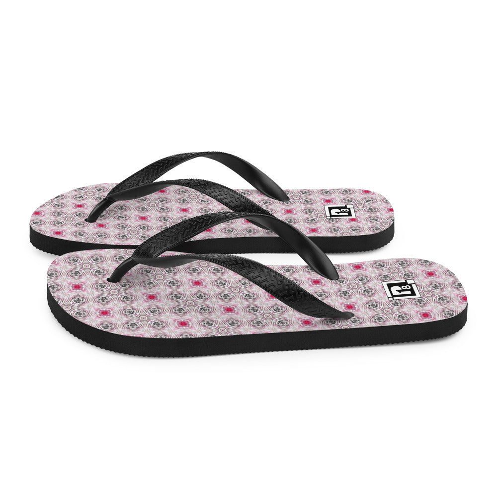 Women's Abstract Mosaic Flip Flops