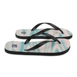 Women's Aqua Pastel Texture Flip Flops