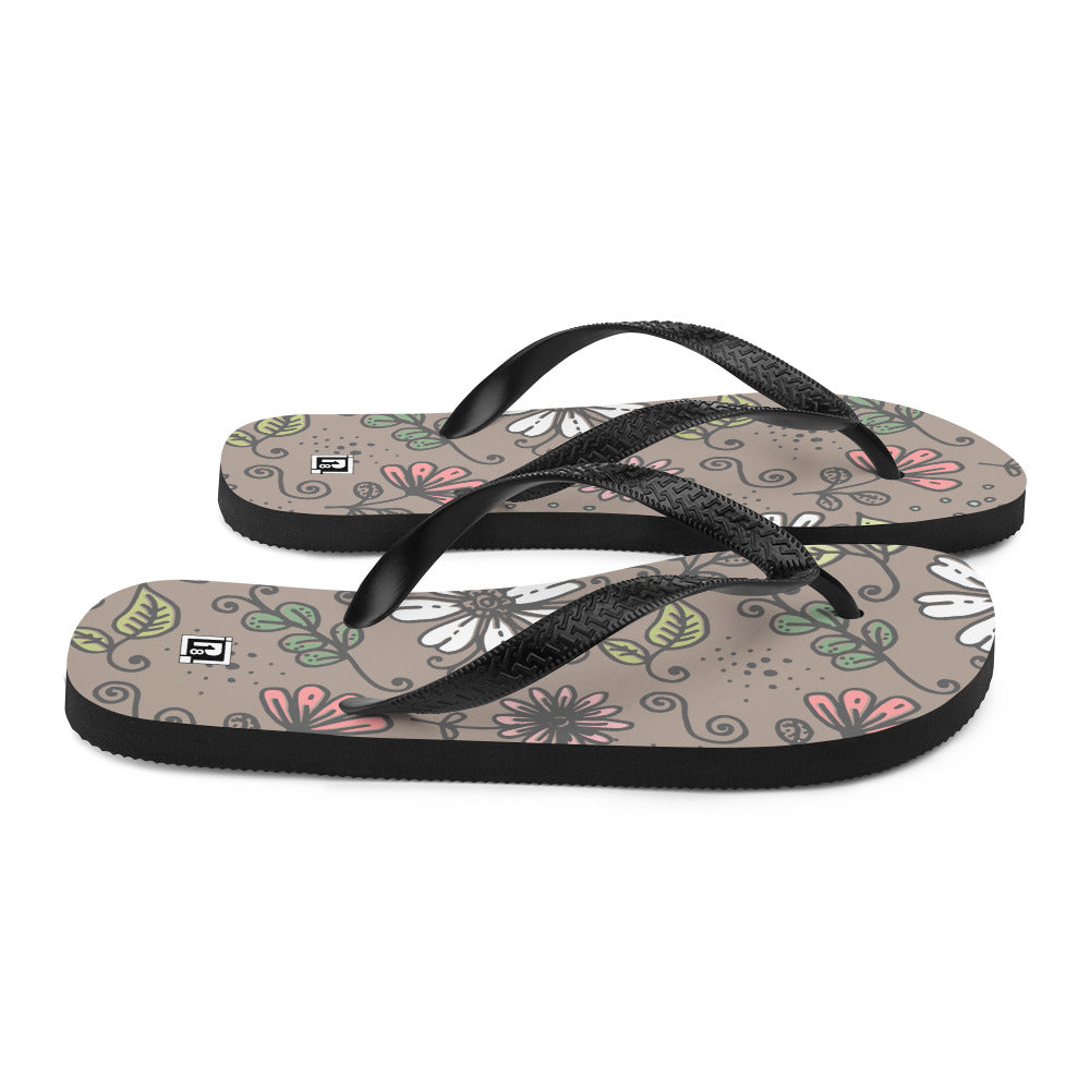 Women's Doodle Bloom Flip Flops