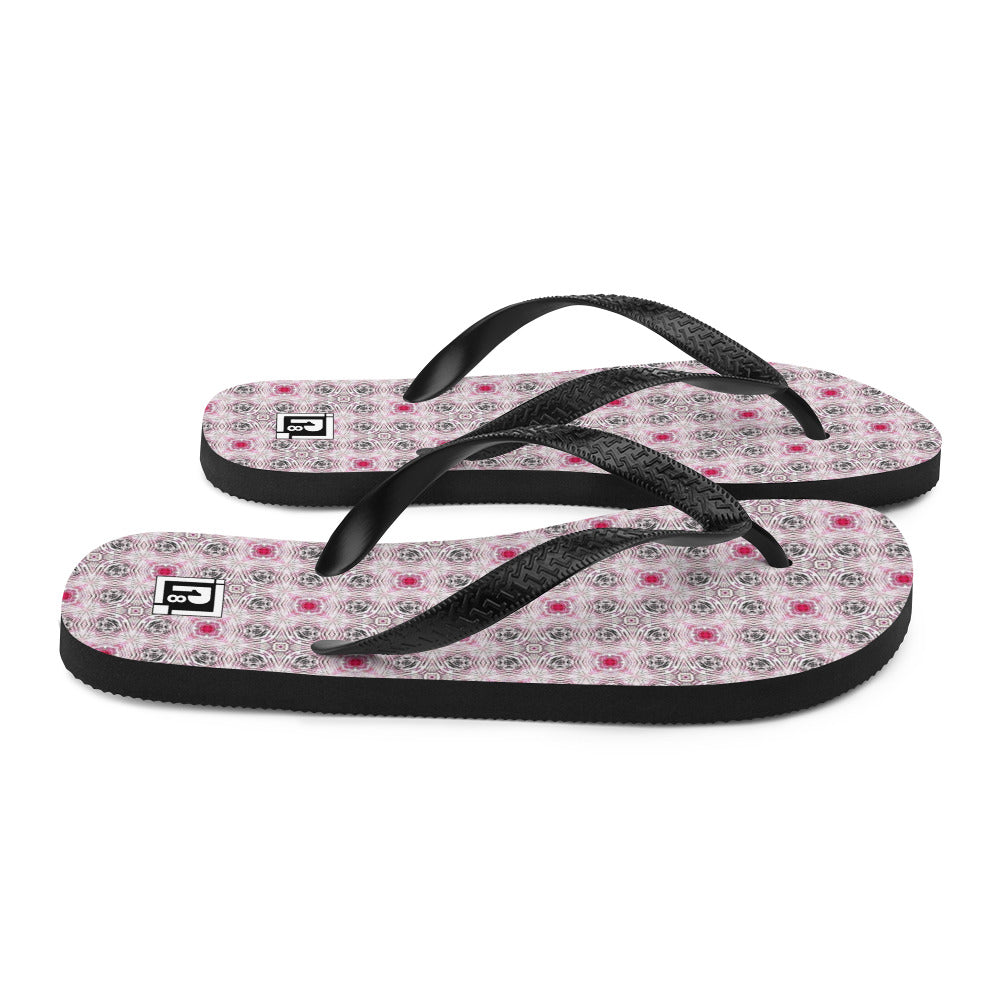 Women's Abstract Mosaic Flip Flops