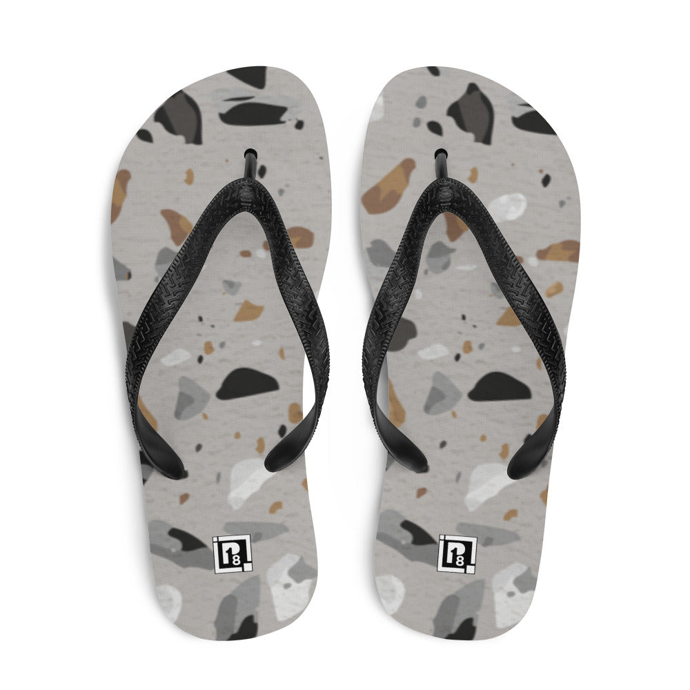 Men's Terrazzo Print Flip-Flops