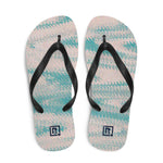 Women's Aqua Pastel Texture Flip Flops