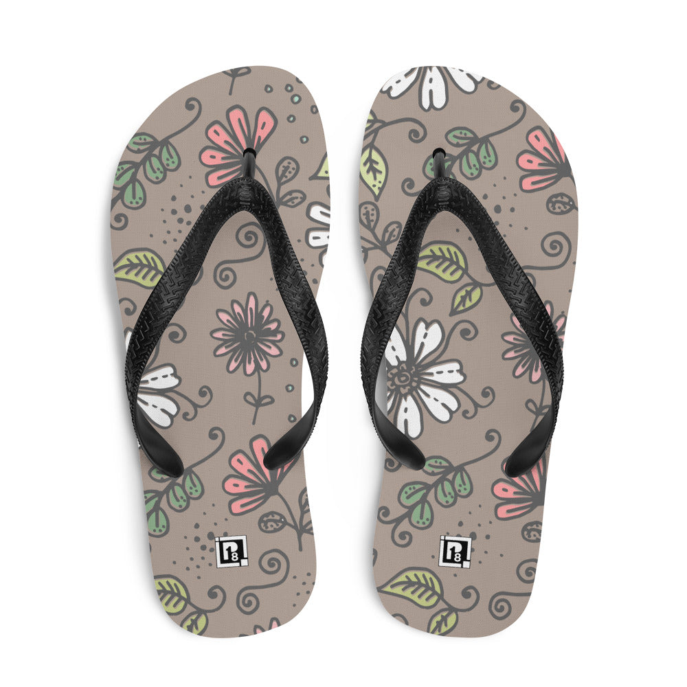 Women's Doodle Bloom Flip Flops