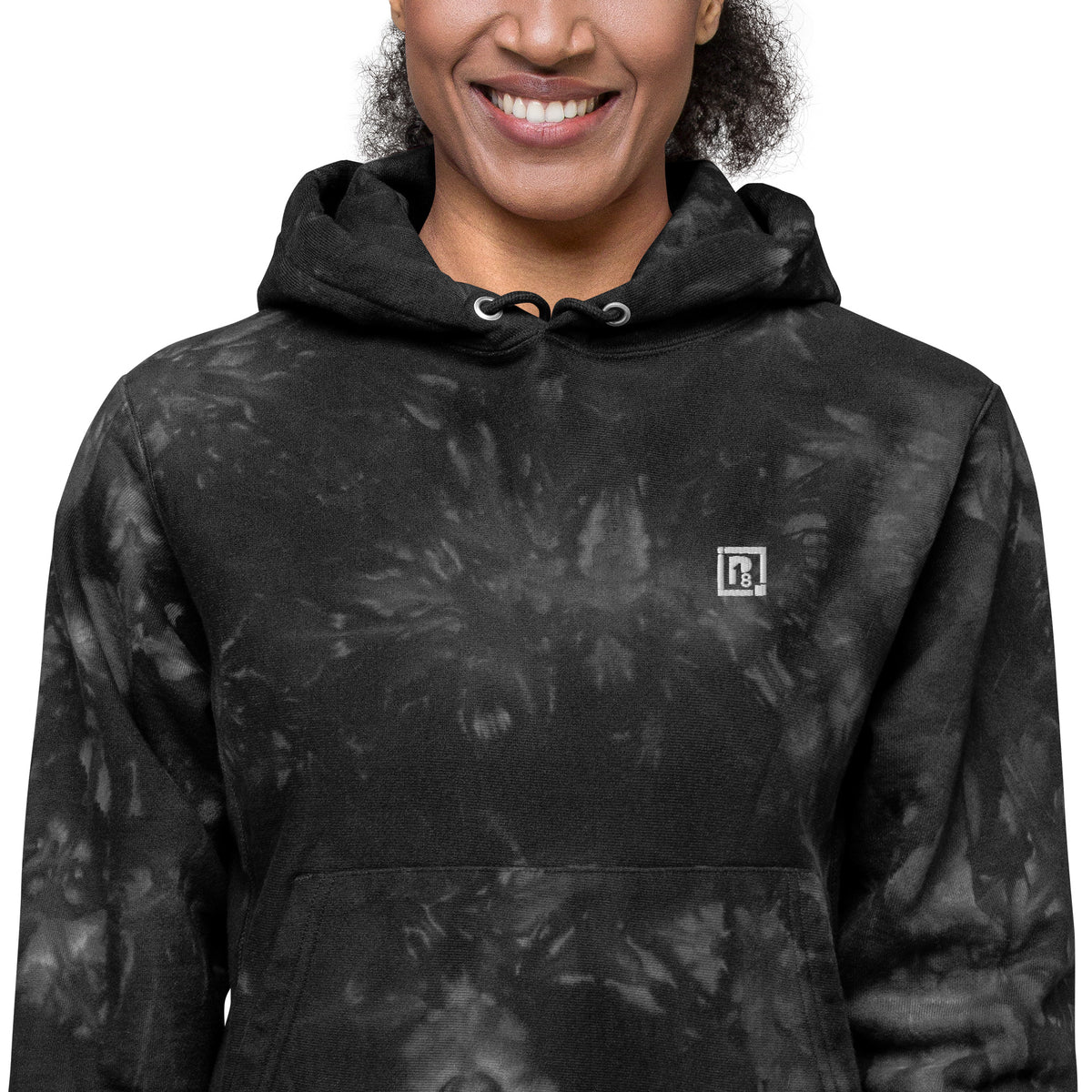 Women’s Black Tie-Dye Hoodie