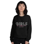 Women's Black "GIRLS - Girl Power" Graphic Sweatshirt