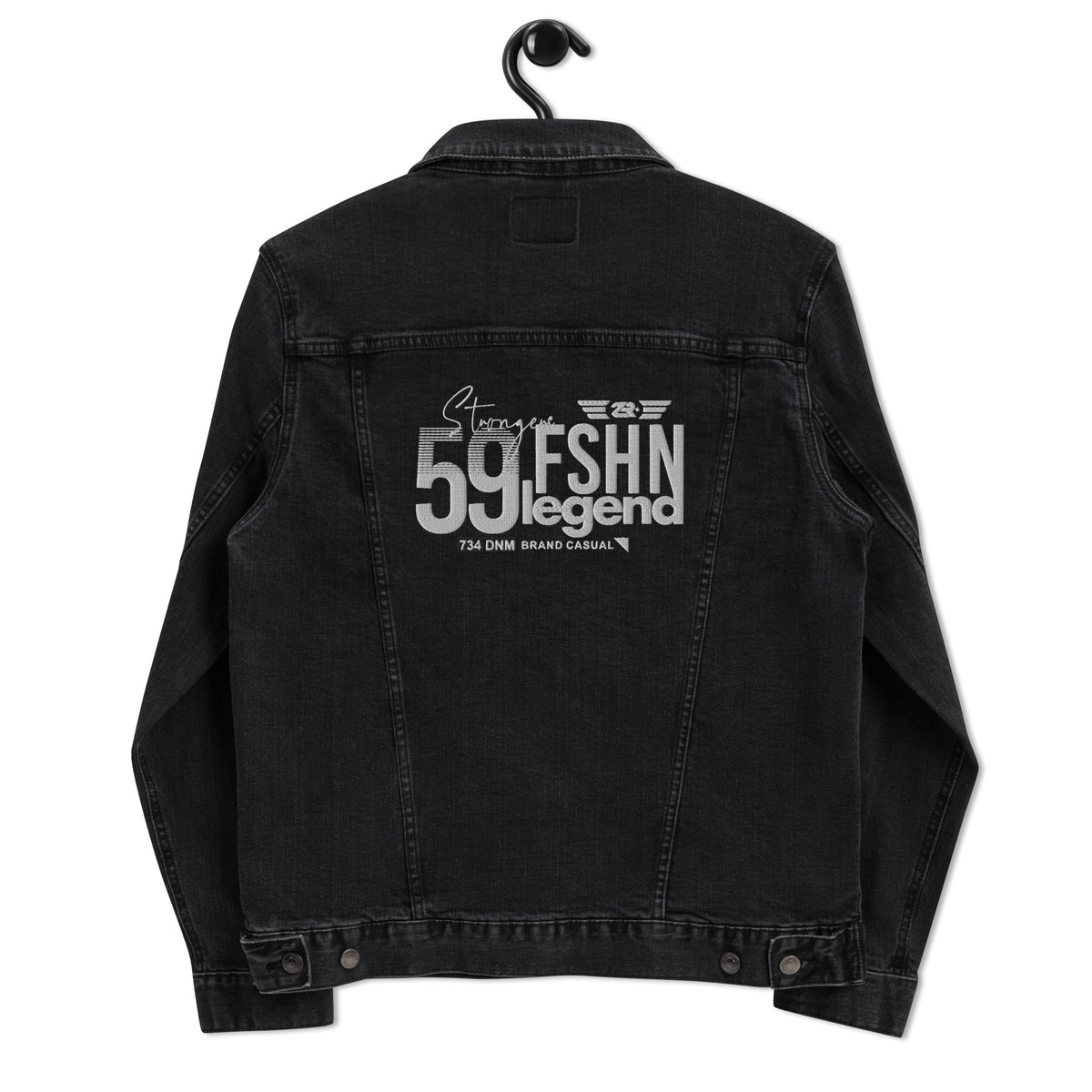Men's Regular Fit Black Denim Jacket