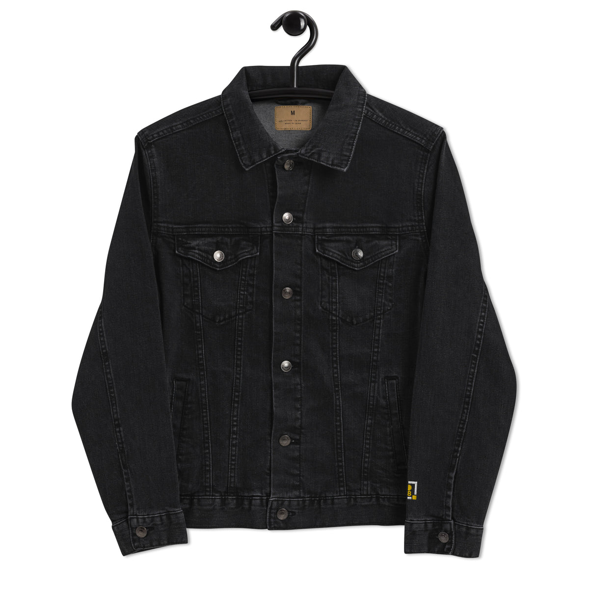 Men's Regular Fit Black Denim Jacket