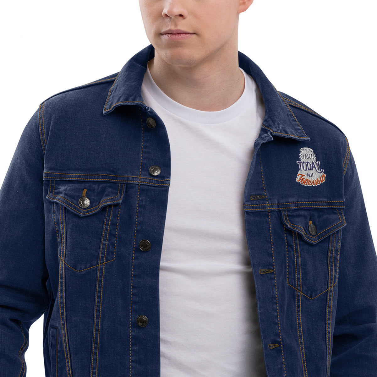 Men’s Classic Blue Denim Jacket – Timeless & Versatile