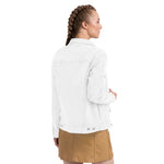 Women's Classic White Denim Jacket