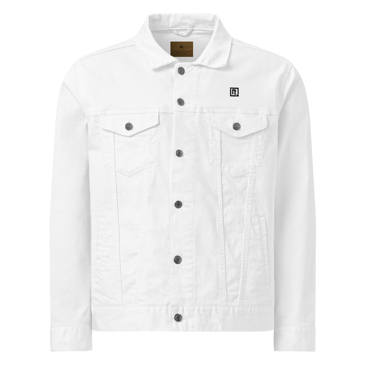 Men’s White Denim Jacket – Classic & Versatile