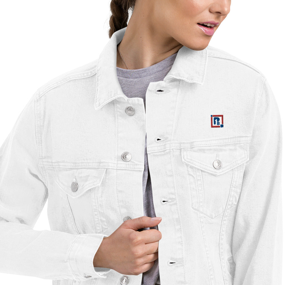Women's Classic White Denim Jacket