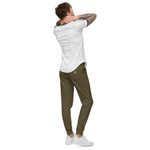 Men’s Olive Green Graphic Jogger Sweatpants