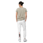 Men’s White Logo Jogger Sweatpants