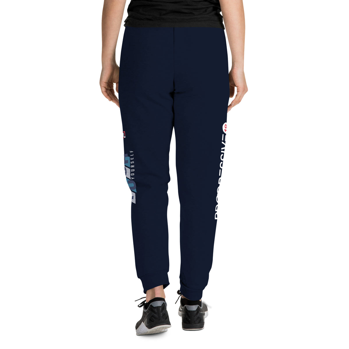 Men’s Navy Blue ""Push Yourself"" Joggers