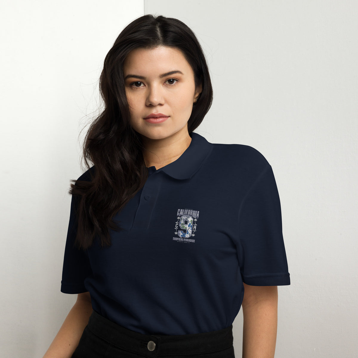 Women’s Navy Blue California Polo T-Shirt