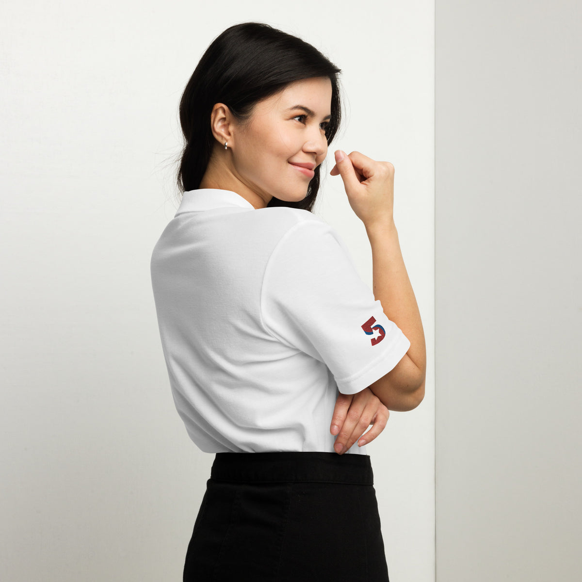 Women’s Classic White Polo T-Shirt