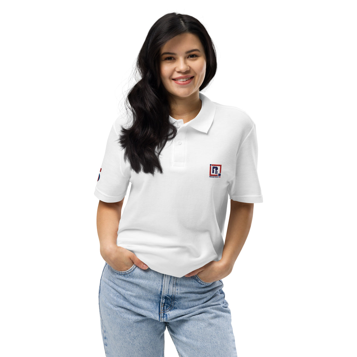 Women’s Classic White Polo T-Shirt