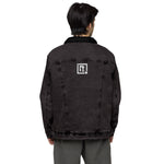 Unisex Black Sherpa Denim Jacket