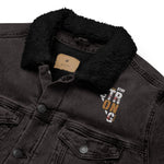 Unisex Black Sherpa Denim Jacket
