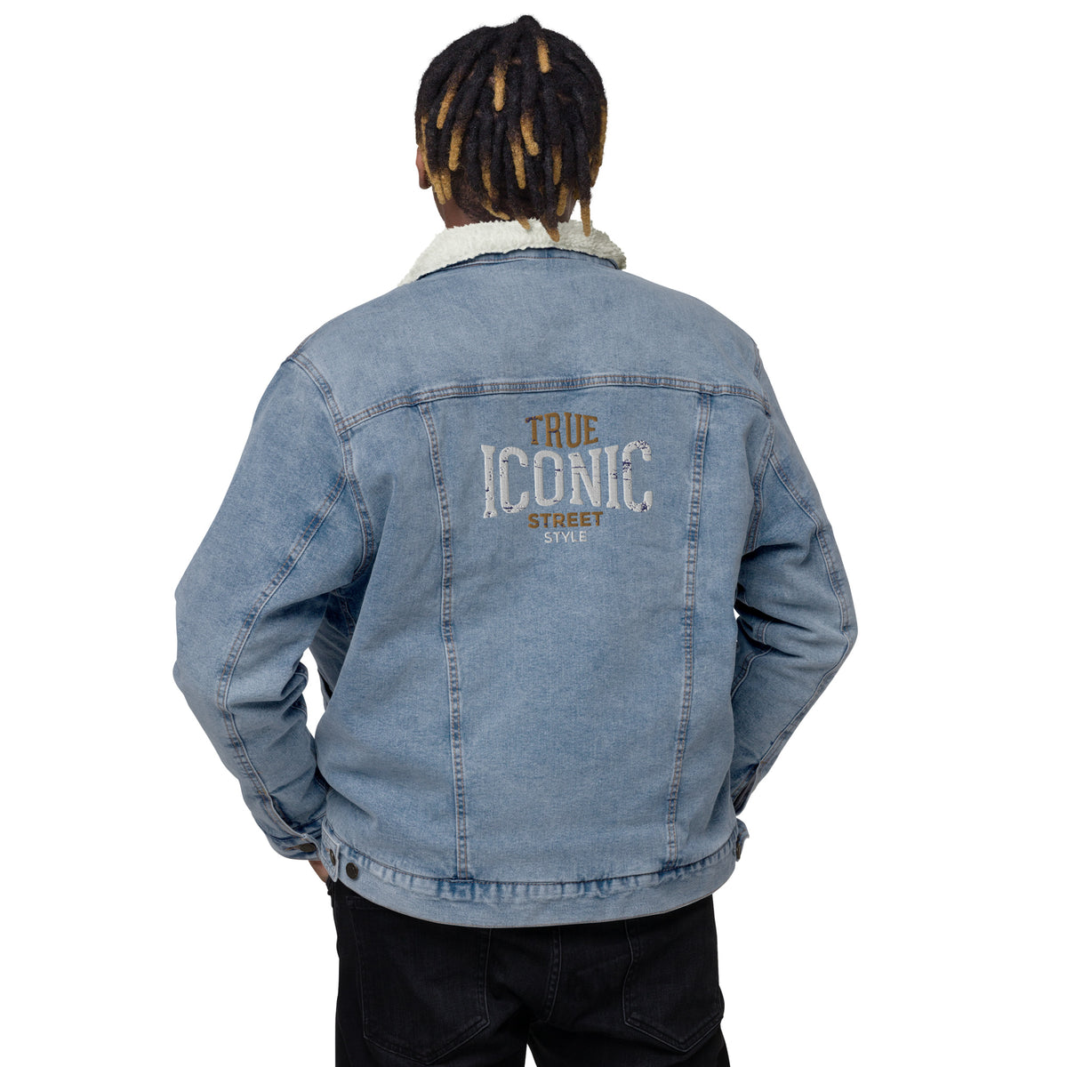 Men’s Denim Sherpa Jacket – "True Iconic Street Style"