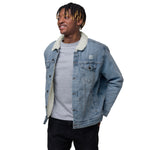 Men’s Sherpa-Lined Denim Jacket – Classic, Warm & Stylish