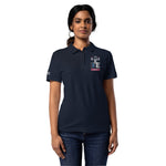 Women’s Polo T-Shirt – Just Smile & Be Happy