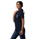 Women’s Polo T-Shirt – Just Smile & Be Happy