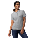Women’s Heather Grey Polo T-Shirt