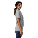 Women’s Heather Grey Polo T-Shirt