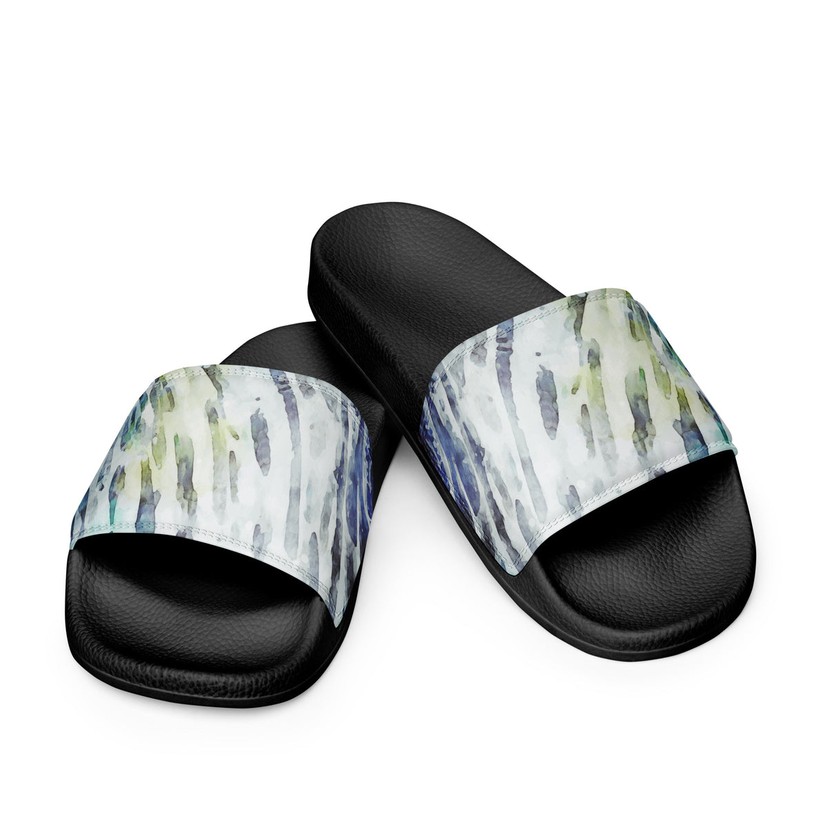 Women's Abstract Watercolor Slide Sandals