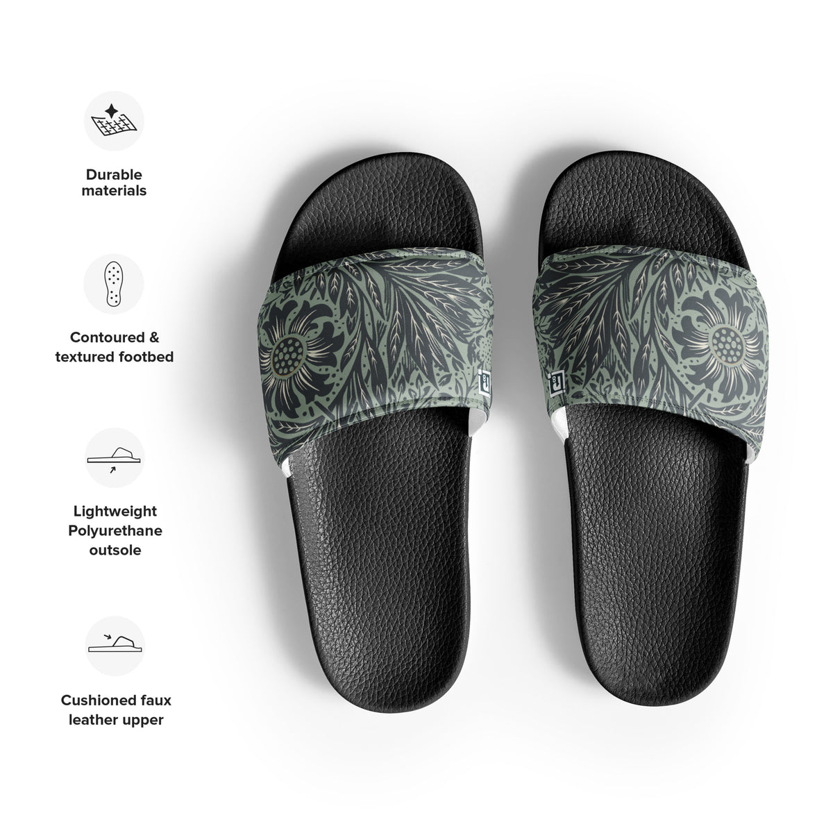 Women's Botanical Mandala Slide Sandals