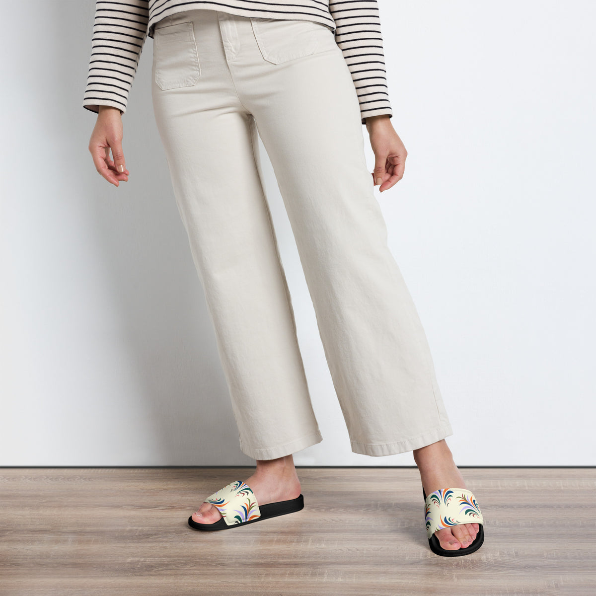 Women's Tropical Burst Slide Sandals