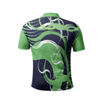 Men’s Abstract Printed Polo T-Shirt