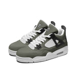 Men's Olive Green and Black Athletic Sneakers