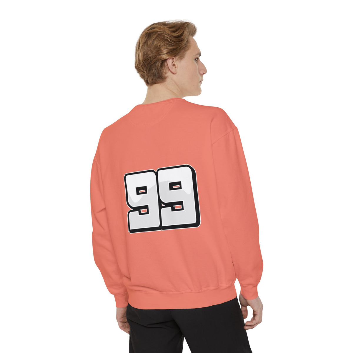 Men's Full Sleeve Colourful Paint Football Graphic Sweatshirt