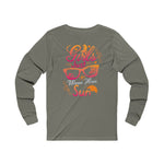 Women’s “Girls Just Wanna Have Sun” Long Sleeve Tee – Fun, Comfy & Vibrant