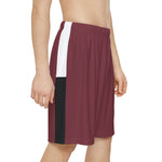 Men’s Maroon & Black Basketball Shorts – Lightweight, Breathable & Sporty