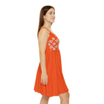 Women’s Sleeveless Skater Dress – Scarlet Daisy Bloom Edition by Progressive18