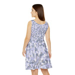 Women’s Sleeveless Skater Dress – Lavender Pebble Pop Edition by Progressive18