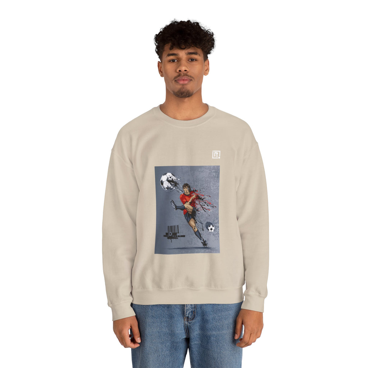 Unisex Heavy Blend Football Lovers Crew Neck Sweatshirt