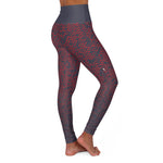 Women’s Abstract Red Pattern Leggings