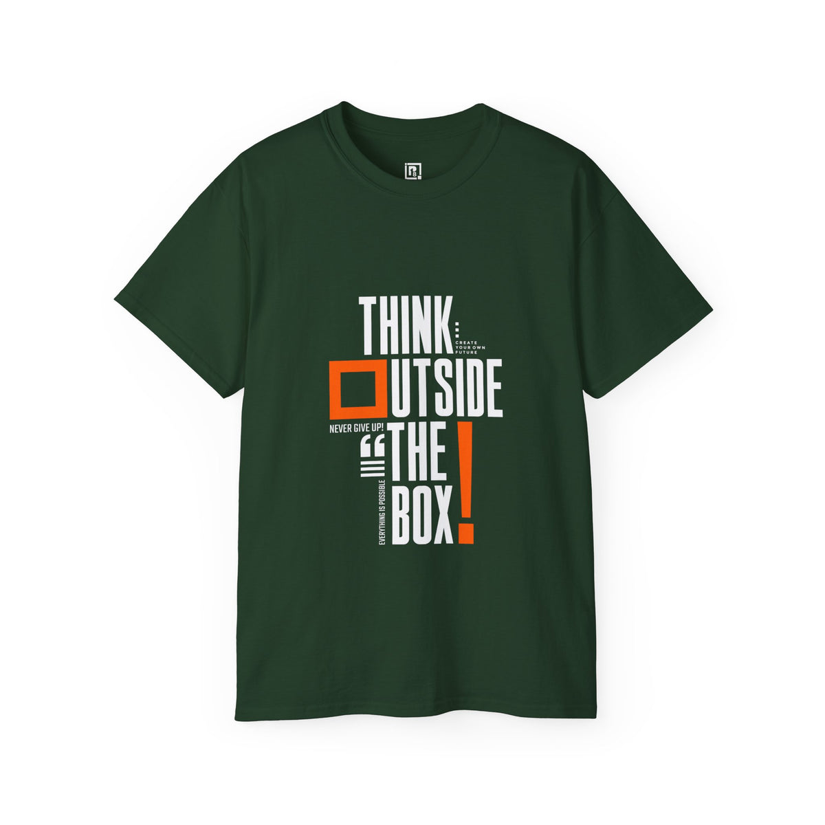 Think Out of The Box Graphic Multiple Printed Cotton T-Shirt For Men