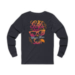 Women’s “Girls Just Wanna Have Sun” Long Sleeve Tee – Fun, Comfy & Vibrant