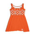 Women’s Sleeveless Skater Dress – Scarlet Daisy Bloom Edition by Progressive18