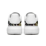 Unisex Non Slip Lace Up Faux Leather Sneakers