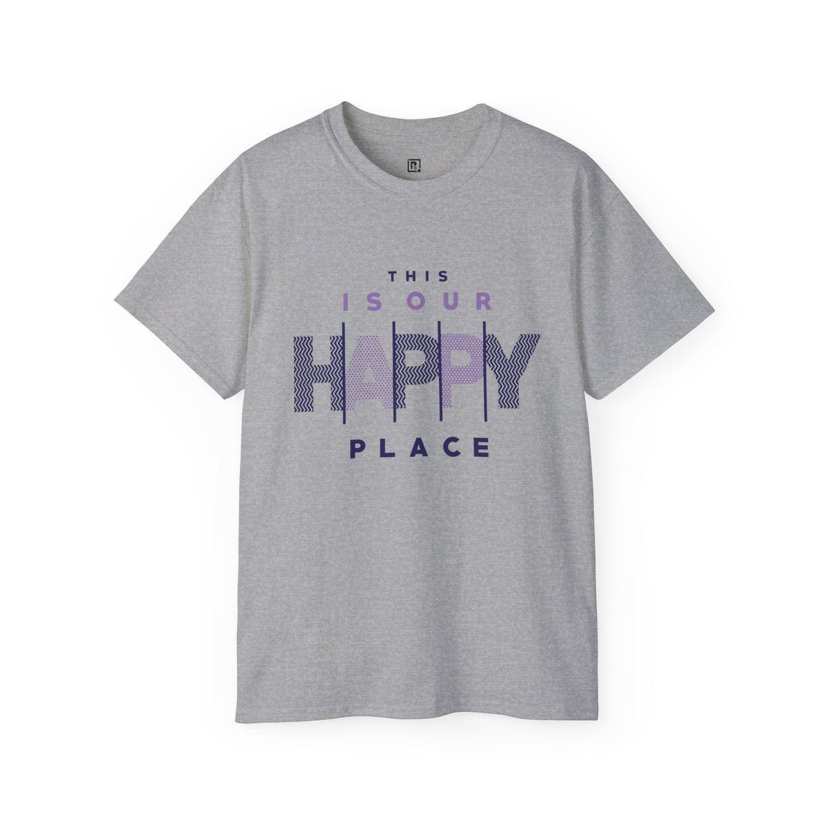 "This Is Our Happy Place" Graphic T-Shirt – Comfort Meets Positivity