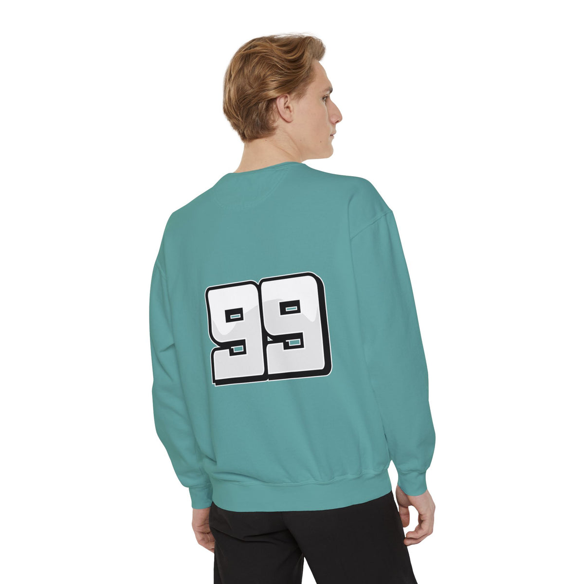 Men's Full Sleeve Colourful Paint Football Graphic Sweatshirt