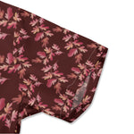 Men’s Maroon Floral Short Sleeve Shirt